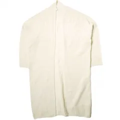 HUMAN WOMAN ヒューマンウーマン 日本製 ミドルゲージニュアンスニットカーディガン 077-9270201 M ベージュ ロング ウール トップス g15032