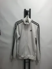 アディダス ジャージ 3本線 トラックジャージ 白 s