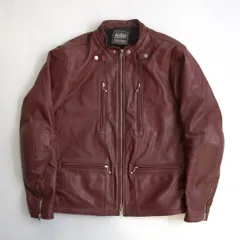 【雰囲気抜群】KADOYA【RURO CAPP シングルライダースジャケット】 LL ボルドー レザー カドヤ 26010192