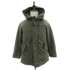 アーバンリサーチ ドアーズ URBAN RESEARCH DOORS モッズコート ミリタリーコート ミドル丈 ダブルジップ 2way フード付き ライナー付き One カーキ /YK8 