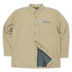 カーハート Carhartt 00s 2000年代 フリースライナー シャツジャケット RUGGED FLEX 日本未発売 USA ヴィンテージ アメリカ 古着 メンズ コート ジャケット ベージュ L【中古】