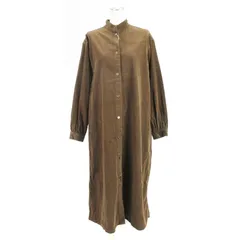 ルヴァンスフル le vent souffle コットンコーデュロイ ワンピース 長袖 ブラウン 250411E