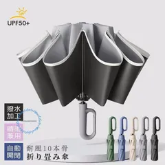 【送料無料】折りたたみ傘 自動開閉 逆さ傘 晴雨兼用 大きい メンズ レディース 男女兼用 丈夫 ダブル10本骨 逆折り 反射テープ 折り畳み傘 折り畳み 撥水加工