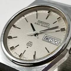 SEIKO セイコー KING QUARTZ キングクォーツ シルバー デイト 動作未確認 管理番号KKVUKO272