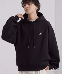 【送料無料】パーカー KANGOL/カンゴール 別注 ロゴ ワンポイント刺繍 オーバーサイズ シームポケット 裏起毛 プルオーバーパーカー メンズ レディース