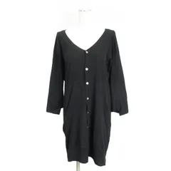 ズッカ zucca カーディガン 長袖 ロング ブラック M 250701E