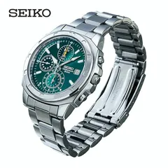 【送料無料】SEIKO セイコー クロノグラフ グリーン文字盤 （海外モデル） - SZER029 腕時計 ウォッチ 海外 モデル 逆輸入 日本製クオーツ グリーン カレンダー 日付表示