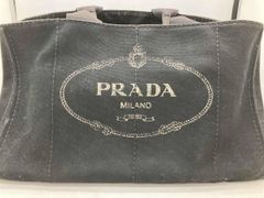 PRADA ダークグレー デニム トートバッグ - メルカリ