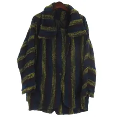 アンティカ ANTIQUA ニット ジャケット コート マルチカラー ブルー系