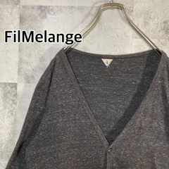 日本製 FilMelange フィルメランジェ コットンカーディガン ブラックメランジ 3のサムネイル