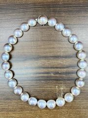 希少！美品2回使用】TASAKIスネーキングヴァインパールネックレスK18YG 