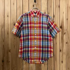 Ralph Lauren / ラルフローレン マドラスチェック 半袖ボタンダウンシャツ