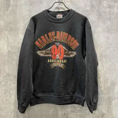 HARLEY DAVIDSON ハーレーダビッドソン THE 90TH ANNIVERSARY 1903-1993 スウェット ブラック サイズ M