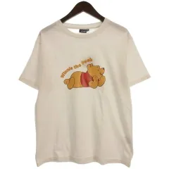 ディズニー Disney Tシャツ くまのプーさん プリント 半袖 ホワイト M 260217E ■GY12