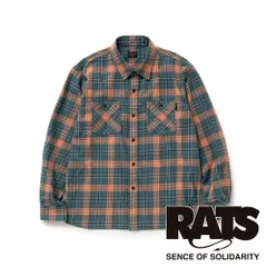 【RATS/ラッツ】COTTON LINEN CHECK SHIRT / コットンリネン チェックシャツ / 26'RS-0206【メンズ】【送料無料】のサムネイル