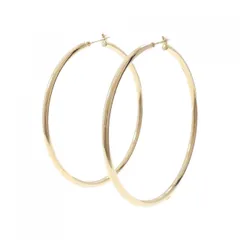 K18YG フープ ピアス