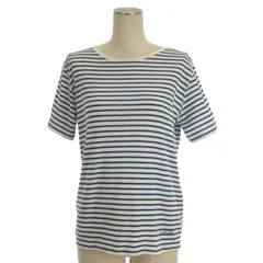 モンベル Montbell Tシャツ カットソー 半袖 ボーダー ブルー L ■GY12