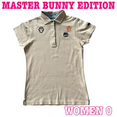 MASTER BUNNY EDITION マスターバニーエディション 半袖 ロゴ刺繍 コットン ゴルフ ポロシャツ 0