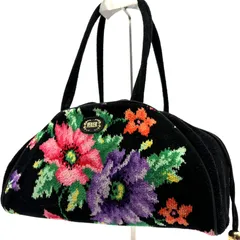 フェイラー FEILER トートバッグ ボストンバッグ シュニール織 花柄 ブラック 巾着型 ハンドバッグ レディース コットン フラワー柄 ドイツブランド 手提げバッグ 大容量 上品 エレガント 人気 ブランド おしゃれ