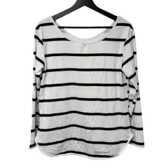  Dark Angel 極暖 裏起毛 カットソー ボーダー M-L ダークエンジェル ロンT トップス【B102】