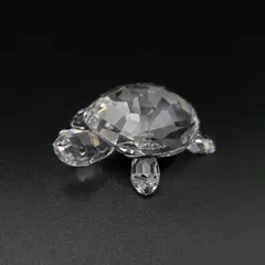 SWAROVSKI スワロフスキー 置物 インテリア小物 オブジェ 亀 カメ アニマル クリスタル クリア 幸運 縁起物 きらきら 可愛い ギフト プレゼント 贈り物