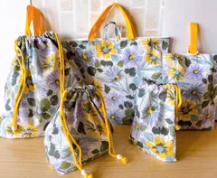 【匿名配送】ハンドメイド　入園入学5点セット㊼