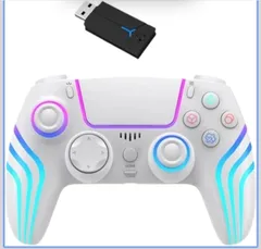 PS5 Pro/PS5 Slim/PS5用 コントローラー 【新登場】自動連射 マクロ機能 背面ボタン付き 二重振動 ジャイロセンサー機能 高耐久ボタン ヘッドフォンジャック付き Turbo連射 遅延なし プレステ5コントローラー/PC対応