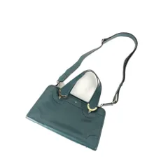 ANYA　HINDMARCH　アニヤ　ハインドマーチ　2WAYレザーバッグ　ショルダーバッグ　ハンドバッグ　イタリア製　グリーン