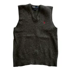 POLO by Ralph Lauren ポロ バイ ラルフローレン ニットベスト グレー ワンポイント レディース Mサイズのサムネイル