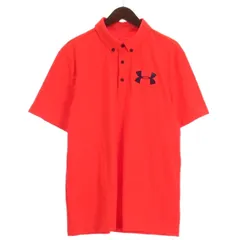 アンダーアーマー UNDER ARMOUR ポロシャツ 半袖 ゴルフウエア オレンジ系 XL ■GY12