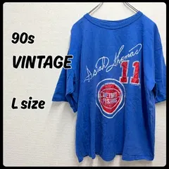 90s SALEM シングルステッチ Tシャツ Lサイズ U.S.A ブルー ヴィンテージ 古着 メンズ