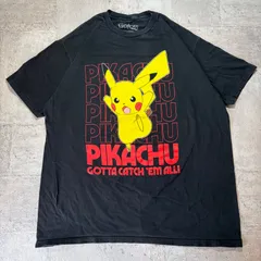 O-353 ポケットモンスター ポケモン ピカチュウ グラフィックプリントTシャツ 00s サイズXL