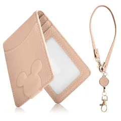 【新品】 [Tonriga] 定期入れ リール付き パスケース レディース 両面 icカードケース 社員証ケース カードケース IDカードホルダー 薄型 パスケース ICカード 2枚 エラー防止 二つ折り かわいい ストラップ付 ネームホルダー ダブルレイ 0