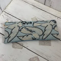 ハンドメイド　ミナペルホネン　following dayの横長ポーチ