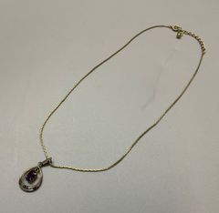 アメジスト　ネックレス　Vintage　昭和レトロ　750 アメジスト ネックレス Vintage 昭和レトロ 750 - メルカリ