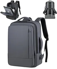 [motayu18] プロのための ビジネスリュック スーツバック リクルートバッグ レディース 就活 バッグ メンズ 完全防水 リュック りゅくサック 大容量 -リュック 拡張機能 (グレー) [グレー]