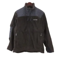 モンベル Montbell クリマエア アングラー ジャケット フリース L ダークブラウン 1106694