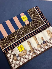 【未使用シール付】FENDI フェンディ ハンカチ 2枚セット ズッカ柄 チェス