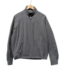 VAN ヴァン スイングトップジャケット スウィングトップ ストレッチサキソニー ジップブルゾン バックプリント JW-19504 グレー サイズ L