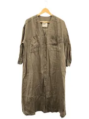 JOURNAL STANDARD L’essage (ジャーナルスタンダードレサージュ) 60 リネンVネックワンピース ブラウン 38