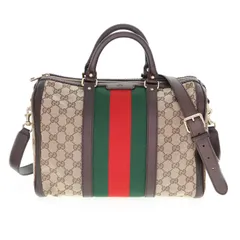 【中古】GUCCI グッチ 2WAYハンドバッグ GGキャンバス ハンドバッグ ショルダーバッグ レディース メンズ バッグ カーキ ベージュ ブランド