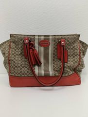 COACH シグネチャー トートバッグ タッセル付き - メルカリ