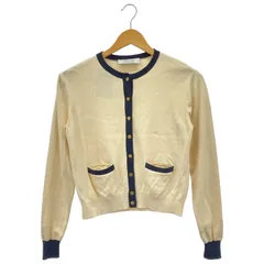 LOULOU WILLOUGHBY (ルルウィルビー) バイカラーコンパクトカーディガン ベージュ 2