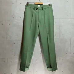 KAIKO カイコー THE PREST センタープレス スラックスパンツ ボトムス M グリーン 緑 メンズ SQ-11-3のサムネイル