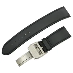 【名東】IWC 純正Dバックル 社外ベルト付き バックル幅18mm ラグ幅20mm 替えベルト 腕時計 パーツ 小物のサムネイル