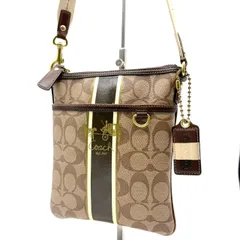 コーチ COACH ショルダーバッグ シグネチャー PVC レザー ブラウン ベージュ 斜め掛け クロスボディ 薄型 サコッシュ ポシェット ミニバッグ レディース メンズ ブランドバッグ 人気 定番 おしゃれ 通勤 通学