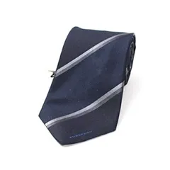 バーバリー シルク ネクタイ 未使用 ストライプ 中古 Sランク