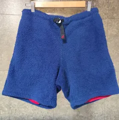 GRAMICCI グラミチ ボアフリース ショーツ S パープル ネイビー 紺 赤 GMP-009 ハーフパンツ ショートパンツ クライミングパンツ 防寒 キャンプ アウトドア 登山 釣り フェス カジュアル 古着 メンズ レディース ユニセックス 希少カラー
