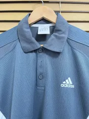 アディダス メンズ climacool グレー 半袖 PK Tシャツ M サイズ