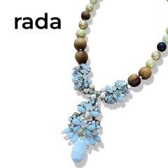 美品 rada ラダ パール×ストーン ネックレス 結婚式 パーティー 